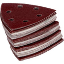 120 Pack Delta Sanding Triangles, 6 Hole Sandpaper, Grit 40 60 80 120 180 240, 90 x 90 x 90 mm