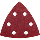120 Pack Delta Sanding Triangles, 6 Hole Sandpaper, Grit 40 60 80 120 180 240, 90 x 90 x 90 mm