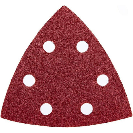 120 Pack Delta Sanding Triangles, 6 Hole Sandpaper, Grit 40 60 80 120 180 240, 90 x 90 x 90 mm