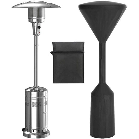Gas Patio Heater Cover, Water Resistant Parasol Heater Cover, Black, 241 x 86 x 47 cm