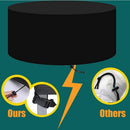 Round Garden Furniture Cover, Heavy Duty 210D Oxford Protective Cover, 128 x 71 cm