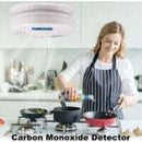 Smoke and Carbon Monoxide Detector Alarm, CO Sensor with LCD Display and Memory Function, Battery Operated