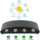 Wall Lamp, LED 8W IP65 Waterproof Aluminum Up Down Light, Warm White