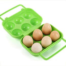 Plastic Egg Box, 6 Grid Foldable Egg Storage Box for Refrigerator