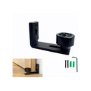 Sliding Door Floor Guide, Adjustable Black Bottom Guide for Sliding Wooden Door