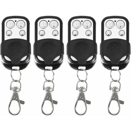 4 Pack Universal Electric Garage Door Remote Control, 433 MHz