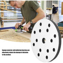 10 Pack Soft Sanding Pad, 15 Hole Soft Sponge Interface Pad, Diameter 150 mm