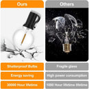 Outdoor Light Garland, 30 m with 50 plus 2 G40 LED Bulbs, IP45 Waterproof, Warm White