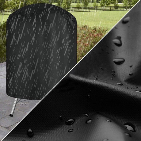 Barbecue Cover for Barbecue and Smoker, Black, 58 x 78 cm