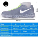 Reusable Silicone Shoe Covers with Non Slip Reinforced Sole, L 39 to 42