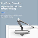 1 Piece Hydraulic Automatic Door Closer with Rotating Arm, for 45 to 85 kg Doors