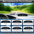 Car HUD GPS Speedometer, Universal Windshield Display with Overspeed Alarm, USB Plug and Play, 4 Inch