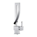 Brass Basin Faucet, Retro Waterfall Hot and Cold Bathroom Faucet, Silver