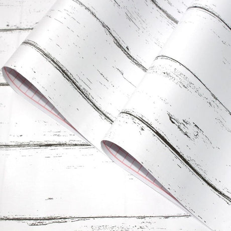 Self Adhesive Vinyl Wallpaper For Furniture Countertop Nordic white maple wood grain Pattern Decorative Sticker,0.45*6M