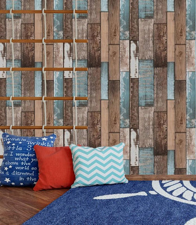 Self Adhesive Vinyl Wallpaper For Furniture Countertop Emerald green brown wood grain Pattern Decorative Sticker,0.45*6M