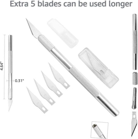 DIY Vinyl Film Tool Kit, Squeegee Craft Cutter with Replaceable Blades, Tape Measure for Wallpaper Window Tint