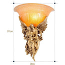 Angel Wall Lamp European American Style with Remote Control for Living Room Bedroom Aisle Stairs