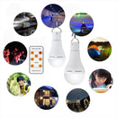 USB Rechargeable 7W E27 LED Light Bulb with Remote Control and Hook