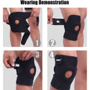 Adjustable Knee Brace Compression Sleeve for Pain Relief Meniscus Arthritis Workout