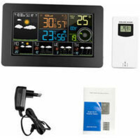 WiFi Color Weather Station with App Indoor Outdoor Temperature Humidity Pressure Wind Speed Clock