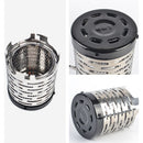 Mini Camping Gas Stove Metal Heater with Handle and Stainless Steel Cover