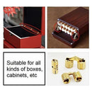 2 Pcs Brass Hidden Invisible Barrel Hinges for Wooden Door Cabinet Caravan, 16 mm