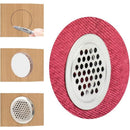 20 Pcs White Round Stainless Steel Ventilation Grilles for Kitchen Cabinet Furniture, 35 mm