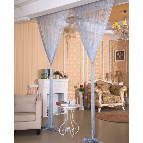 Fringe Door Curtain Wall Panel Room Divider for Home Patio Bedroom Cafe, 1 x 2 m