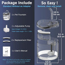 Automatic Cat Water Fountain 1.8L with USB Pump Carbon Filter and Smart Water Mode