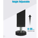 4 Pcs Black Screw In Metal Bed Legs Adjustable Slat Feet, 20 cm Plus 2 cm, 3 x 3 cm
