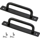 2 Pcs Heavy Duty Aluminum Alloy Barn Door Handles with Back Plate