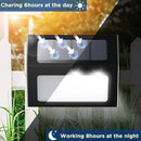 12 Pack Waterproof Solar Stair Lights Cool White Black