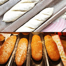 Perforated Non Stick Baguette Baking Tray Mold for 4 Baguettes