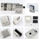 16 Pcs Stainless Steel Square Glass Clamps for Stair Railing, 8 to 10 mm