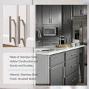 20 Pcs Stainless Steel Kitchen Cabinet Cupboard Door Handles, 160 mm Hole Center