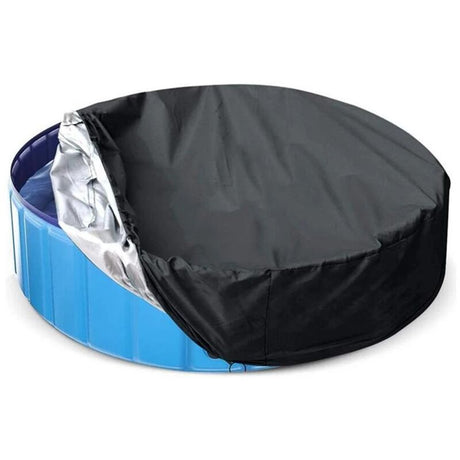 Round Waterproof Swimming Pool Spa Protective Cover, 162 x 30 cm