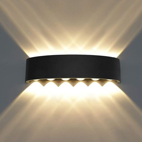 12W Warm White LED Wall Light Waterproof Up Down Aluminum Wall Lamp Indoor Outdoor