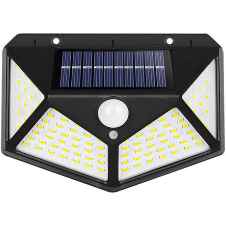 1 Pack Outdoor Solar Light 100 LEDs Motion Sensor Waterproof 1200mAh for Garden