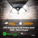 1 Pack Outdoor Solar Light 100 LEDs Motion Sensor Waterproof 1200mAh for Garden
