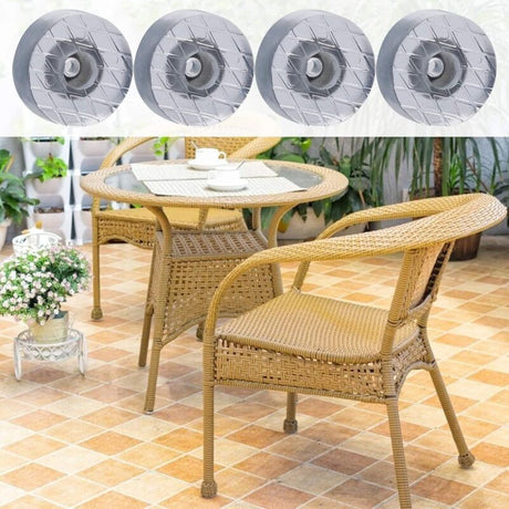 20 Pack Transparent Round Anti Slip Rubber Pads for Furniture, 18 mm