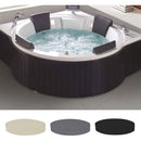 Black Round Solar Swimming Pool Spa Cover Waterproof UV Resistant 190T, 200 x 30 cm or 190 x 30 cm
