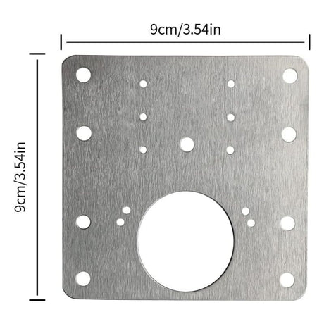 4 Pcs Stainless Steel Hinge Repair Plates with Screws for Cabinet Furniture Shelves
