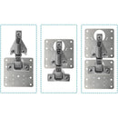 4 Pcs Stainless Steel Hinge Repair Plates with Screws for Cabinet Furniture Shelves