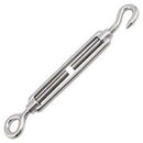 10 Pcs M4 Stainless Steel Hook and Eye Turnbuckle Wire Rope Hardware Kit