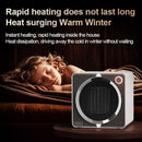 Portable Mini Space Heater, 500W PTC Ceramic Fast Heating Desktop Heater with Overheat & Tip-Over Protection, 180° Wide Angle Quiet Personal Heater for Office, Home, Bedroom - Black