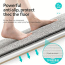 Ultra-soft and absorbent bathroom mat | 3.5cm thick, antibacterial and non-slip TPR material, machine washable, quick-drying, suitable for showers, bathtubs and entryways (brown,19.69*31.5in)