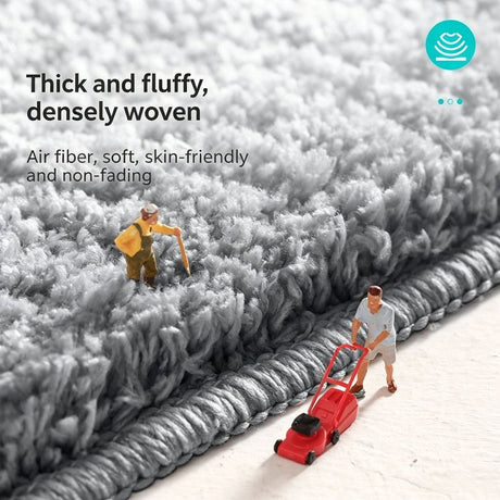 Ultra-soft and absorbent bathroom mat | 3.5cm thick, antibacterial and non-slip TPR material, machine washable, quick-drying, suitable for showers, bathtubs and entryways (brown,19.69*31.5in)