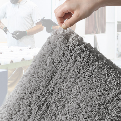 Ultra-soft and absorbent bathroom mat | 3.5cm thick, antibacterial and non-slip TPR material, machine washable, quick-drying, suitable for showers, bathtubs and entryways (dark beige, 19.69*31.5in)