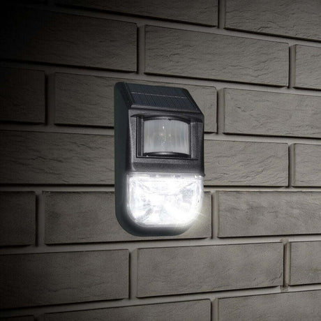 Solar Motion Sensor Wall Light, Rechargeable Outdoor Security Lamp, 1 Piece