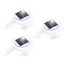 Solar Multipurpose Wall Light Set, Outdoor Rechargeable Lamp with Screws and Mounting Kit, 3 Piece, White